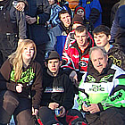 A group of people pose outdoors for a picture at the sixth annual VIP & Media Ride in Whitecourt, AB