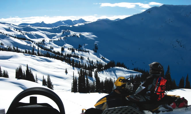 The fabulous terrain surrounding Valemount attracts sledders from near and far. Rob Duckering photo