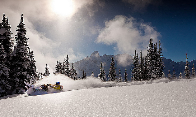 Aaron Bernasconi samples the fresh powder. This photo was chosen as our fall 2011 cover shot. Dave Best photo
