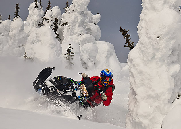 Snow-covered trees make for a scenic, albeit action-packed experience. Dave Best photo