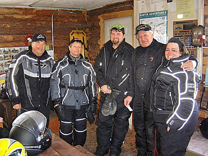 Author with riding companions