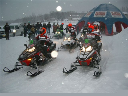 This race is a northern favourite. Photo courtesy Iron Dog snowmobile race