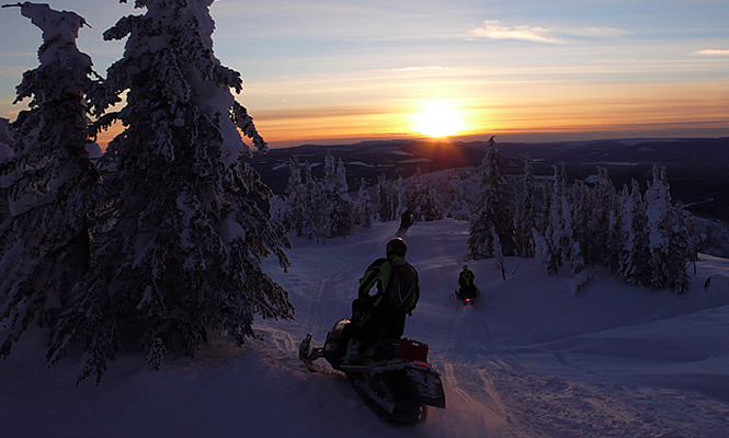 Jim Lamar and six other riders enjoyed prime conditions during a January 2011 ride in the Pukeashun area. Jim Lamar photo