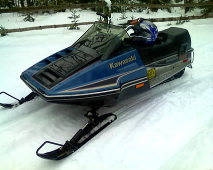 This vintage sled is in prime condition. photo by Barry Guindon